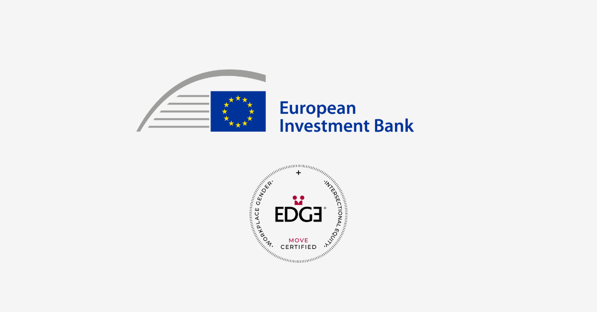 The European Investment Bank attains EDGE Move and EDGEplus Certification